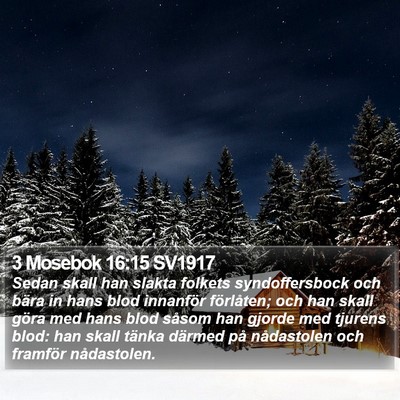 3 Mosebok 16:15 SV1917 Bible Verse Image