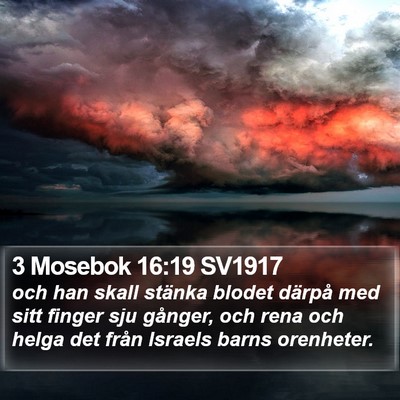 3 Mosebok 16:19 SV1917 Bible Verse Image