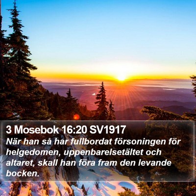3 Mosebok 16:20 SV1917 Bible Verse Image