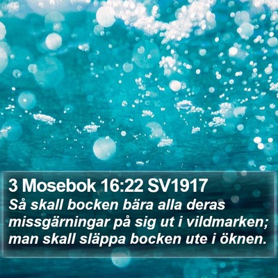 3 Mosebok 16:22 SV1917 Bible Verse Image