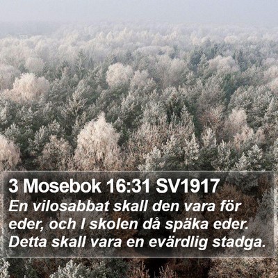 3 Mosebok 16:31 SV1917 Bible Verse Image