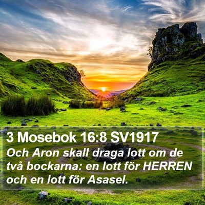 3 Mosebok 16:8 SV1917 Bible Verse Image