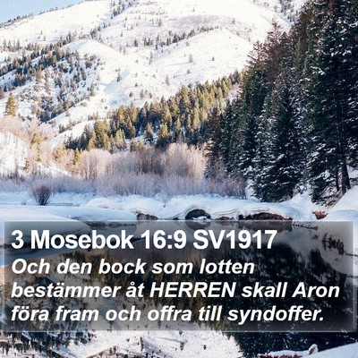 3 Mosebok 16:9 SV1917 Bible Verse Image