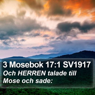 3 Mosebok 17:1 SV1917 Bible Verse Image
