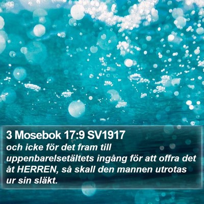 3 Mosebok 17:9 SV1917 Bible Verse Image