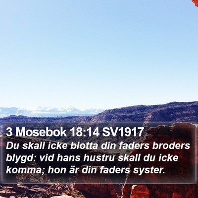 3 Mosebok 18:14 SV1917 Bible Verse Image