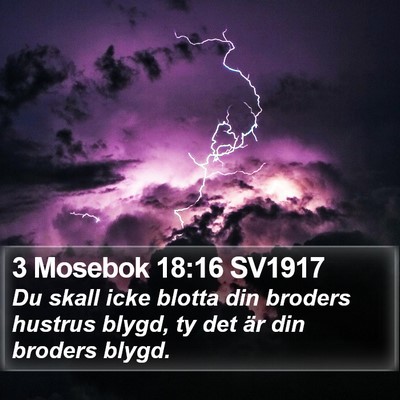 3 Mosebok 18:16 SV1917 Bible Verse Image