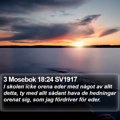 3 Mosebok 18:24 SV1917 Bible Verse Image