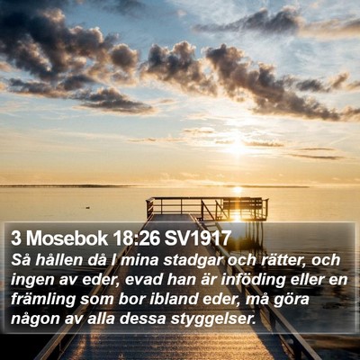 3 Mosebok 18:26 SV1917 Bible Verse Image
