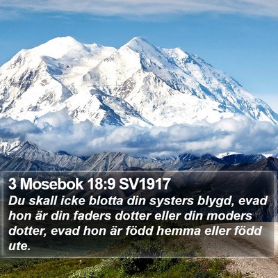 3 Mosebok 18:9 SV1917 Bible Verse Image