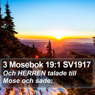 3 Mosebok 19:1 SV1917 Bible Verse Image