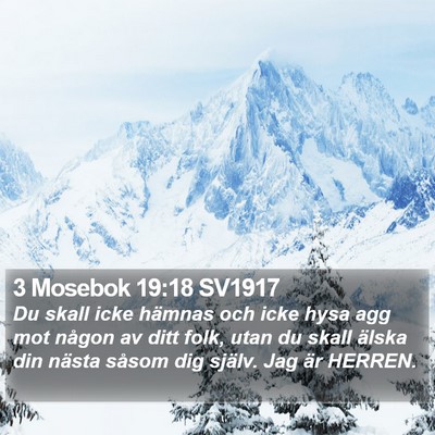 3 Mosebok 19:18 SV1917 Bible Verse Image