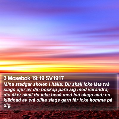 3 Mosebok 19:19 SV1917 Bible Verse Image