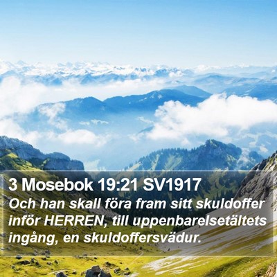 3 Mosebok 19:21 SV1917 Bible Verse Image