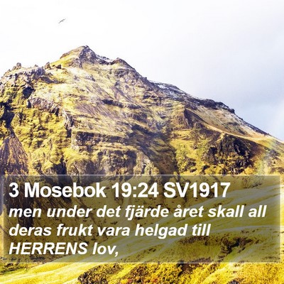 3 Mosebok 19:24 SV1917 Bible Verse Image