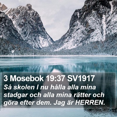 3 Mosebok 19:37 SV1917 Bible Verse Image