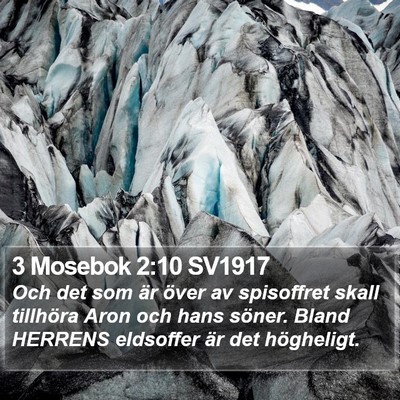 3 Mosebok 2:10 SV1917 Bible Verse Image