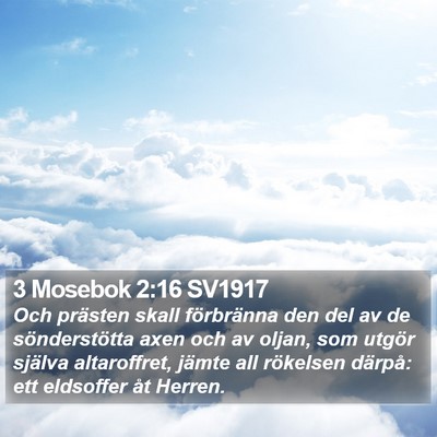 3 Mosebok 2:16 SV1917 Bible Verse Image