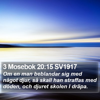 3 Mosebok 20:15 SV1917 Bible Verse Image