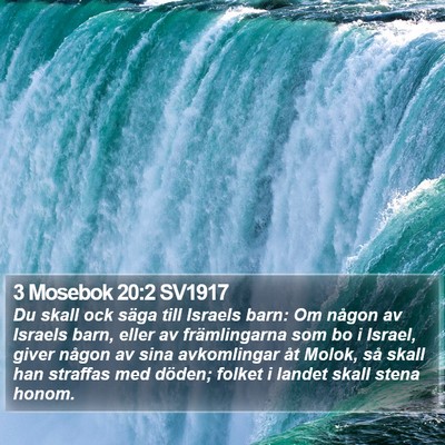 3 Mosebok 20:2 SV1917 Bible Verse Image