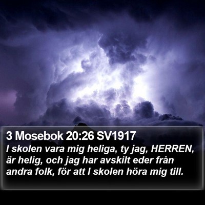 3 Mosebok 20:26 SV1917 Bible Verse Image