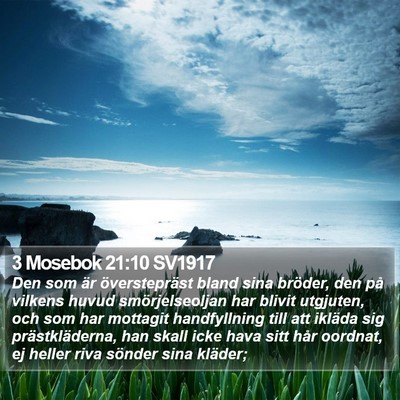 3 Mosebok 21:10 SV1917 Bible Verse Image