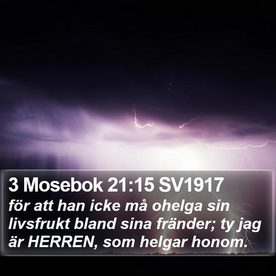 3 Mosebok 21:15 SV1917 Bible Verse Image