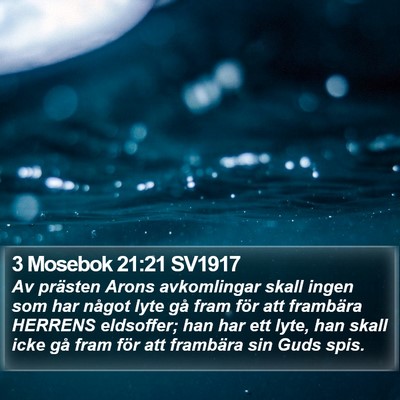 3 Mosebok 21:21 SV1917 Bible Verse Image
