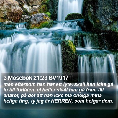 3 Mosebok 21:23 SV1917 Bible Verse Image