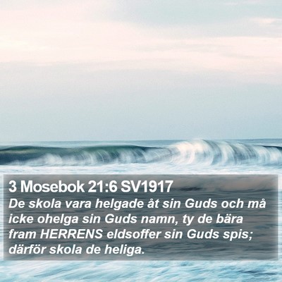 3 Mosebok 21:6 SV1917 Bible Verse Image