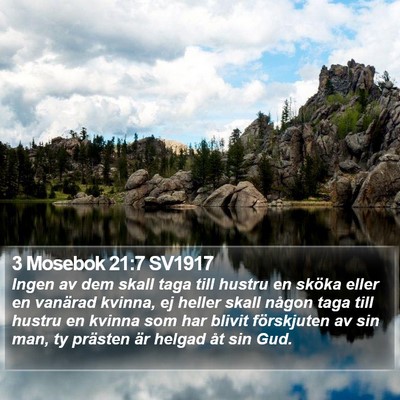 3 Mosebok 21:7 SV1917 Bible Verse Image