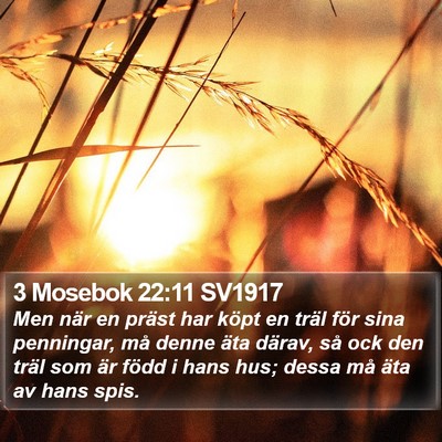 3 Mosebok 22:11 SV1917 Bible Verse Image