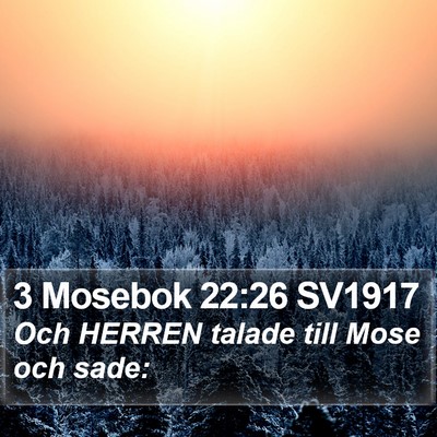 3 Mosebok 22:26 SV1917 Bible Verse Image