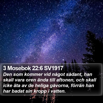 3 Mosebok 22:6 SV1917 Bible Verse Image