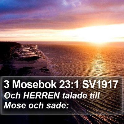 3 Mosebok 23:1 SV1917 Bible Verse Image