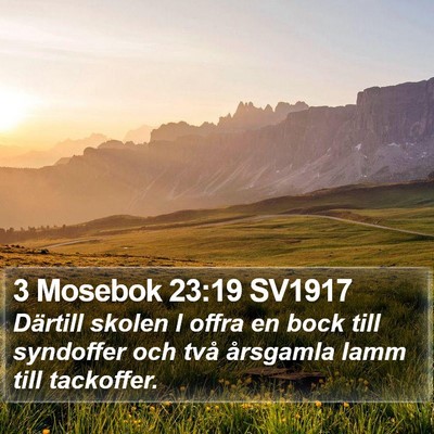 3 Mosebok 23:19 SV1917 Bible Verse Image