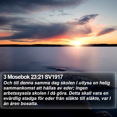 3 Mosebok 23:21 SV1917 Bible Verse Image