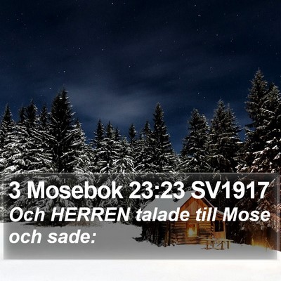 3 Mosebok 23:23 SV1917 Bible Verse Image