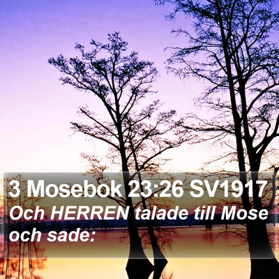 3 Mosebok 23:26 SV1917 Bible Verse Image