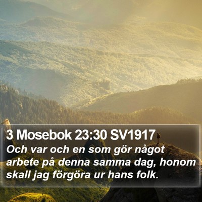 3 Mosebok 23:30 SV1917 Bible Verse Image