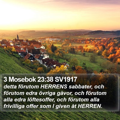 3 Mosebok 23:38 SV1917 Bible Verse Image