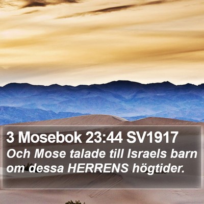 3 Mosebok 23:44 SV1917 Bible Verse Image