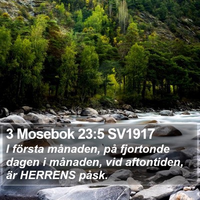 3 Mosebok 23:5 SV1917 Bible Verse Image