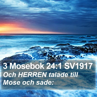 3 Mosebok 24:1 SV1917 Bible Verse Image