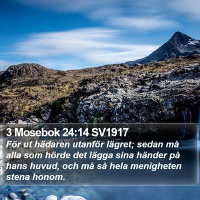 3 Mosebok 24:14 SV1917 Bible Verse Image