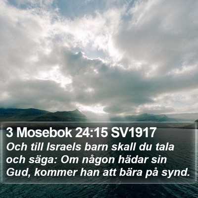 3 Mosebok 24:15 SV1917 Bible Verse Image