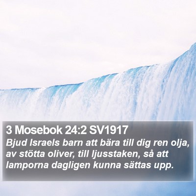 3 Mosebok 24:2 SV1917 Bible Verse Image