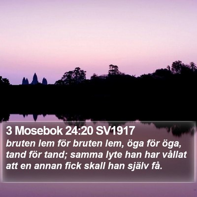 3 Mosebok 24:20 SV1917 Bible Verse Image