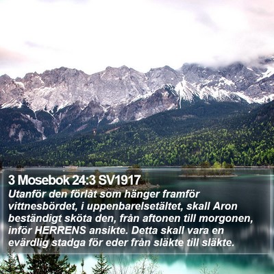 3 Mosebok 24:3 SV1917 Bible Verse Image