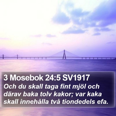 3 Mosebok 24:5 SV1917 Bible Verse Image